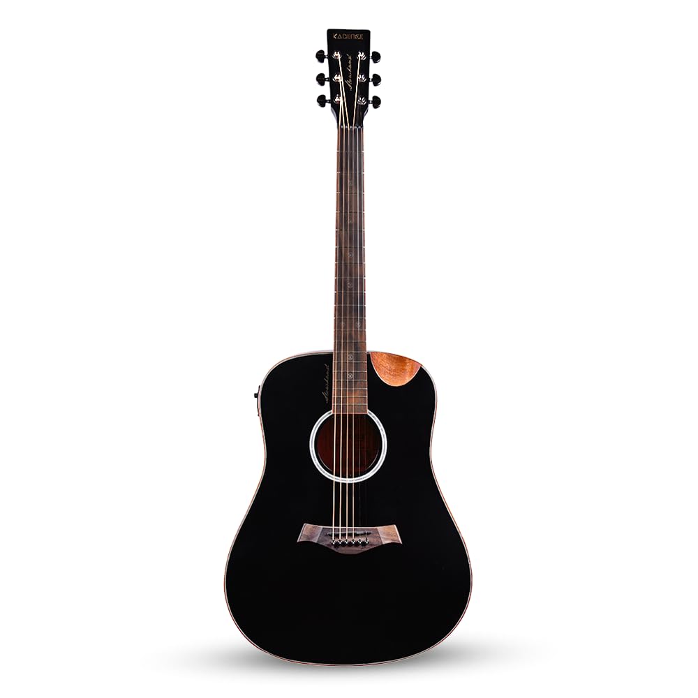 41” Black Spruce Wood Electro-Acoustic Guitar with Built-in Pickup B109610