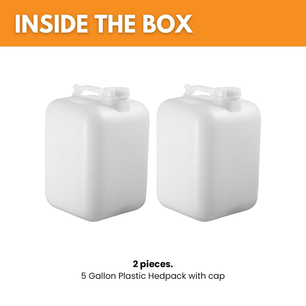 5 Gallon White Water Container L7660