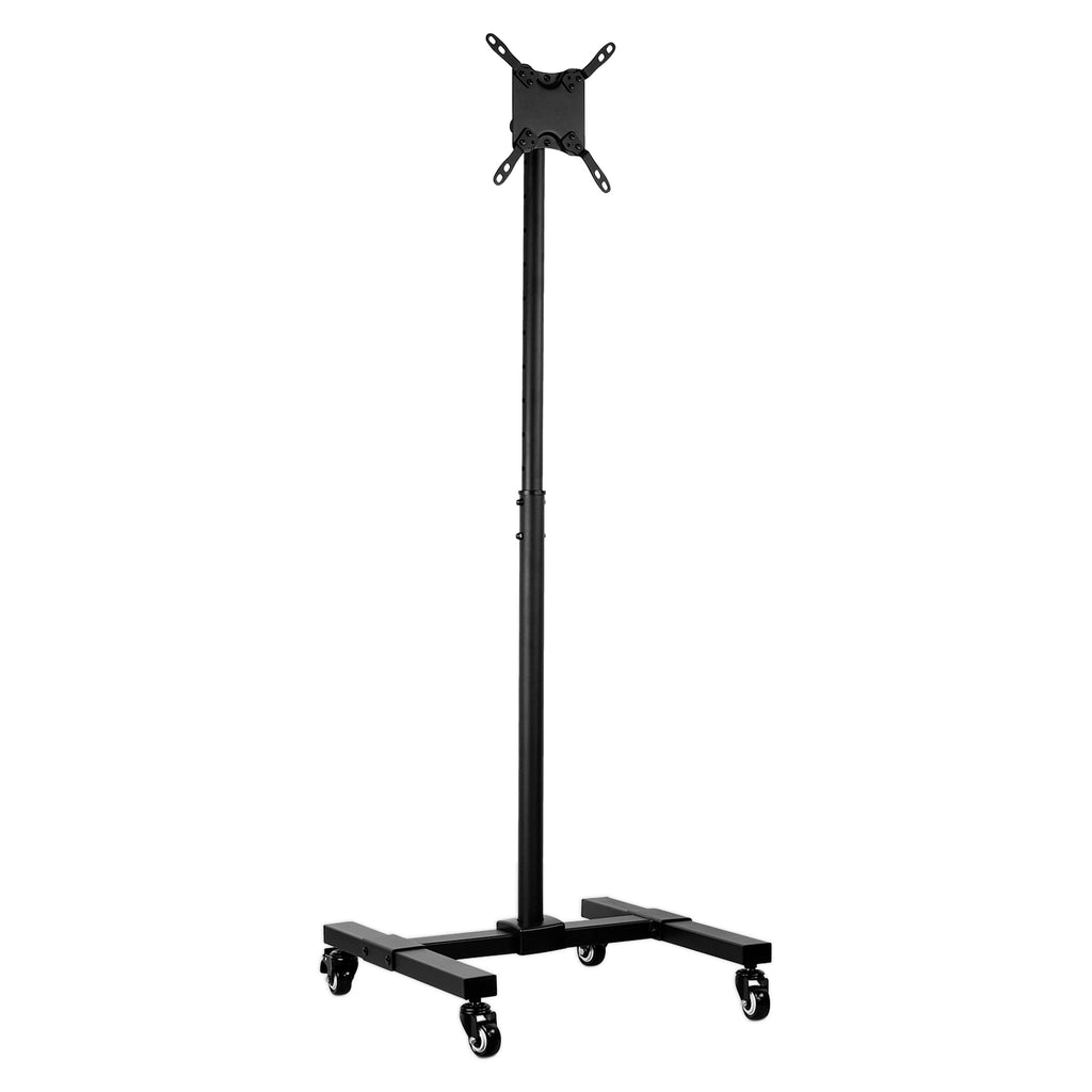 Black Mobile TV Stand with Locking Wheels Y590928