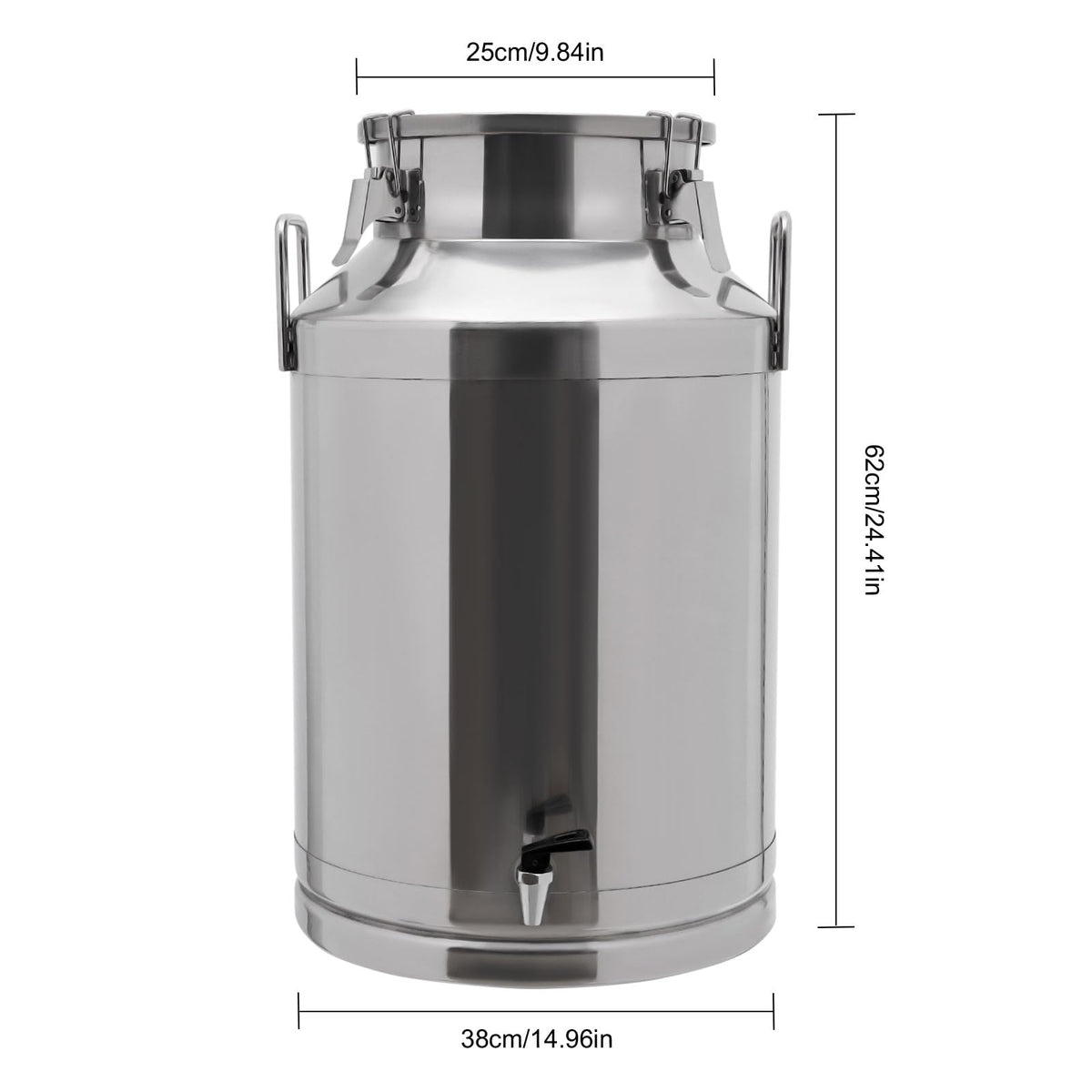 60L Stainless Steel Milk Can with Faucet T668554
