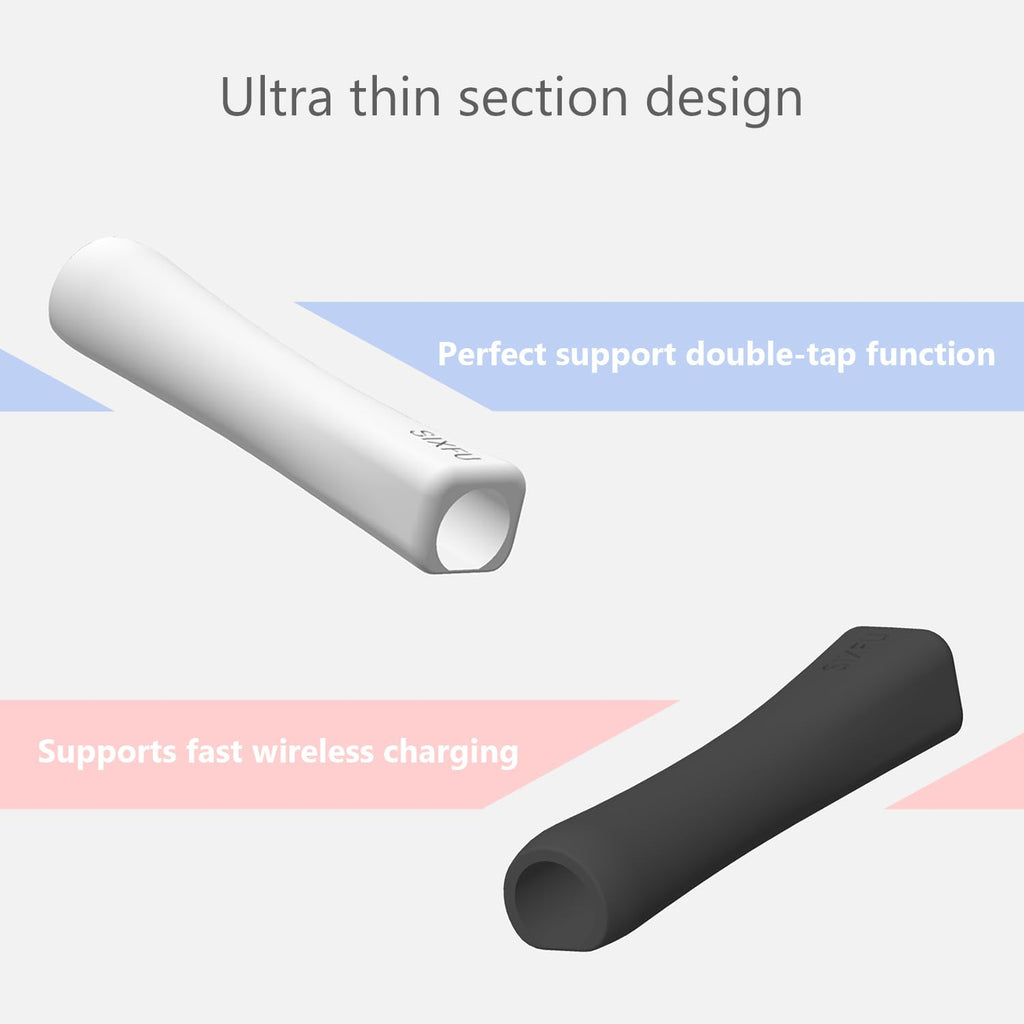 Black White 2 PCS Stylus Pen Grip P247459