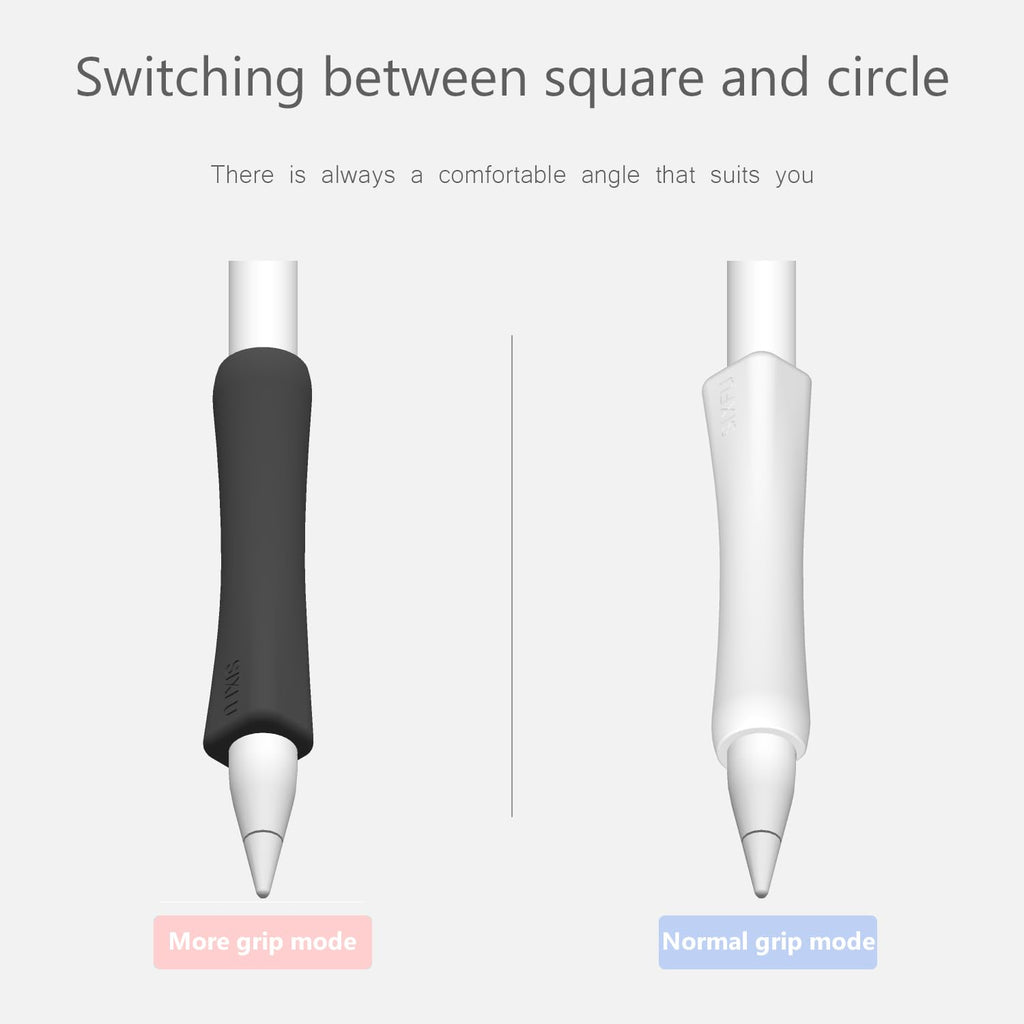 Black White 2 PCS Stylus Pen Grip P247459