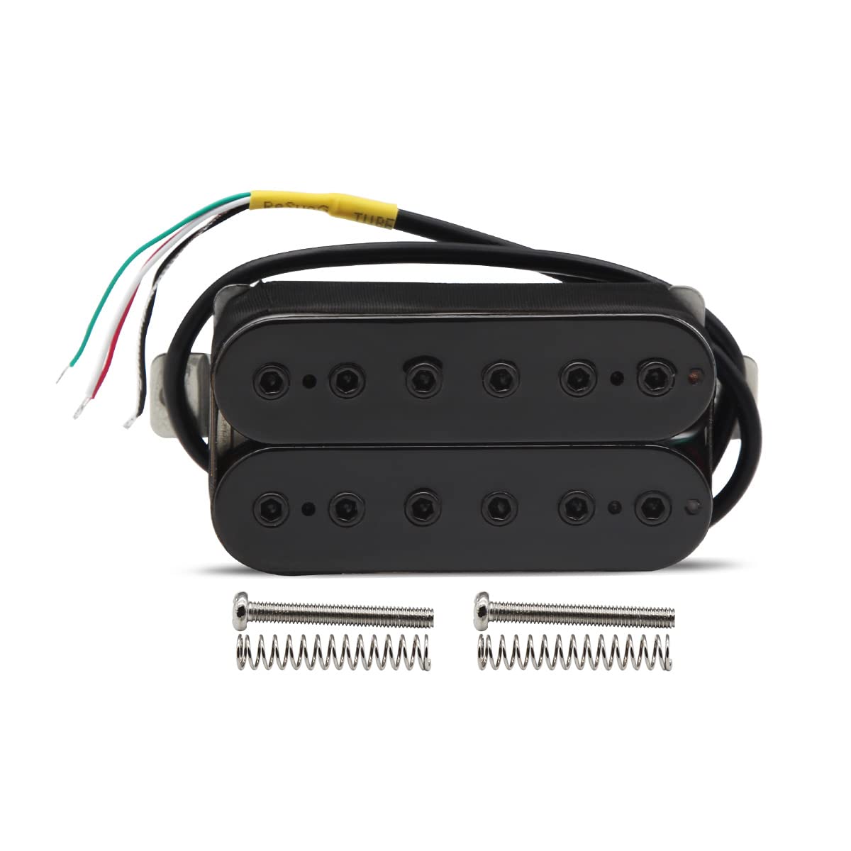 Alnico 5 Electric Guitar Humbucker Pickup Set Black N124