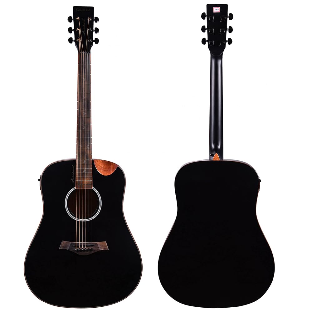 41” Black Spruce Wood Electro-Acoustic Guitar with Built-in Pickup B109610