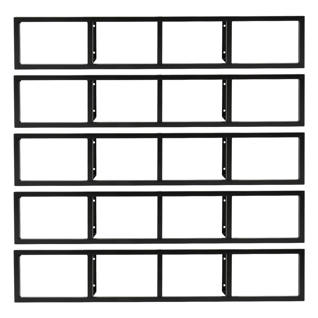 5Pcs Wall Mount Media Storage Rack T985240
