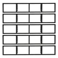 5Pcs Wall Mount Media Storage Rack T985240