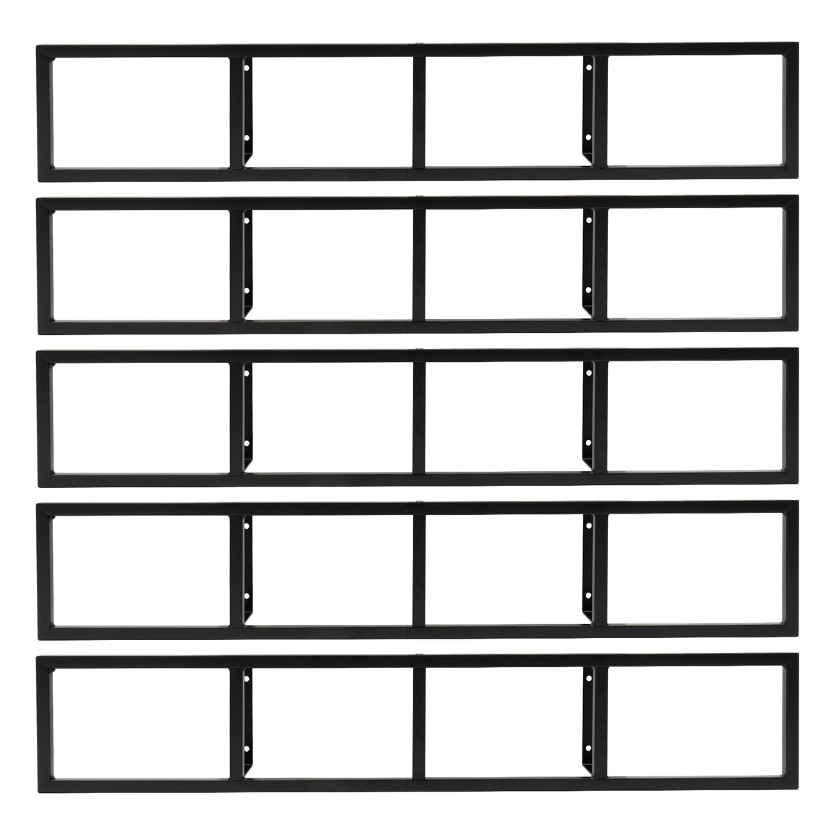 5Pcs Wall Mount Media Storage Rack T985240