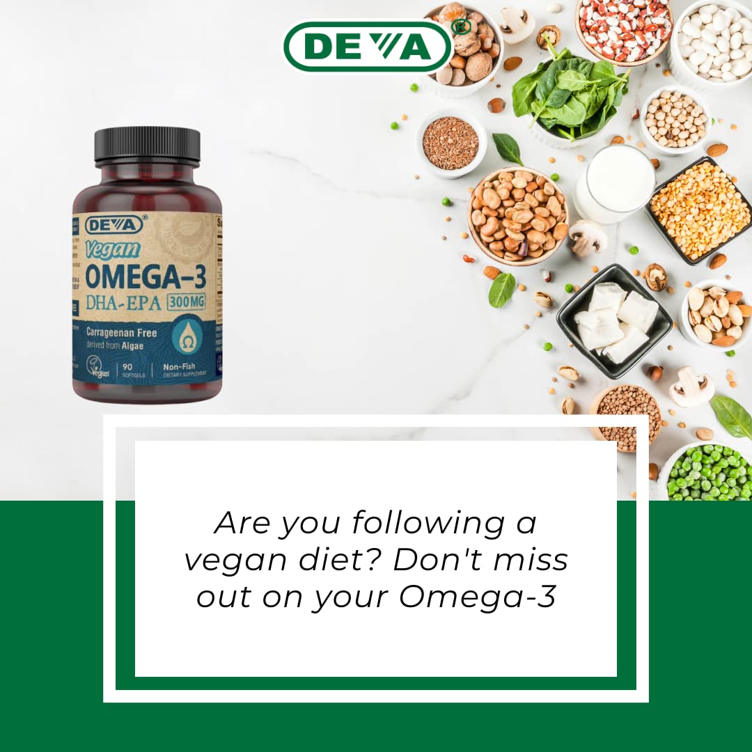 Vegan Omega-3 DHA EPA 300 mg 90 Softgels C42833