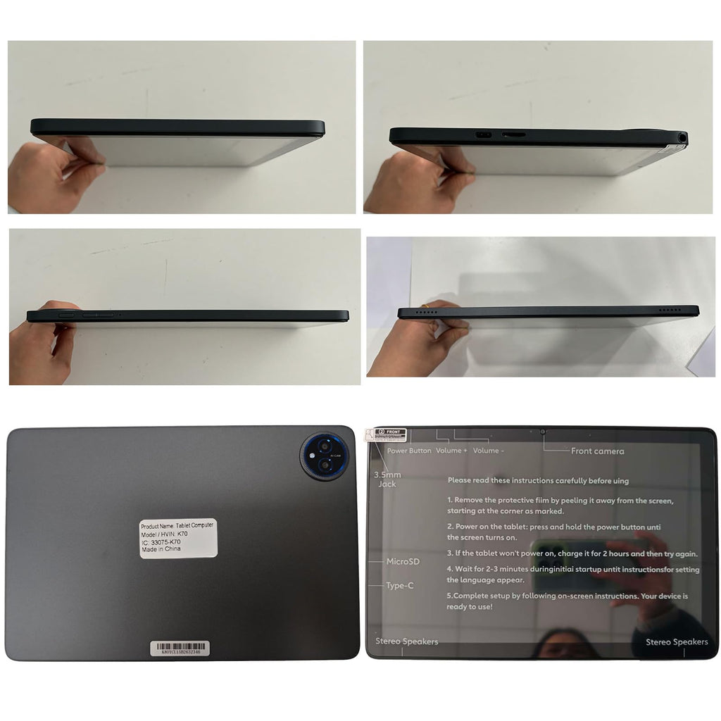 10 Inch Android 15 Tablet with Keyboard J6653