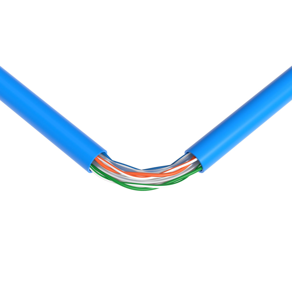 1000ft Plenum CMP CAT6 Solid Cable Blue T73527