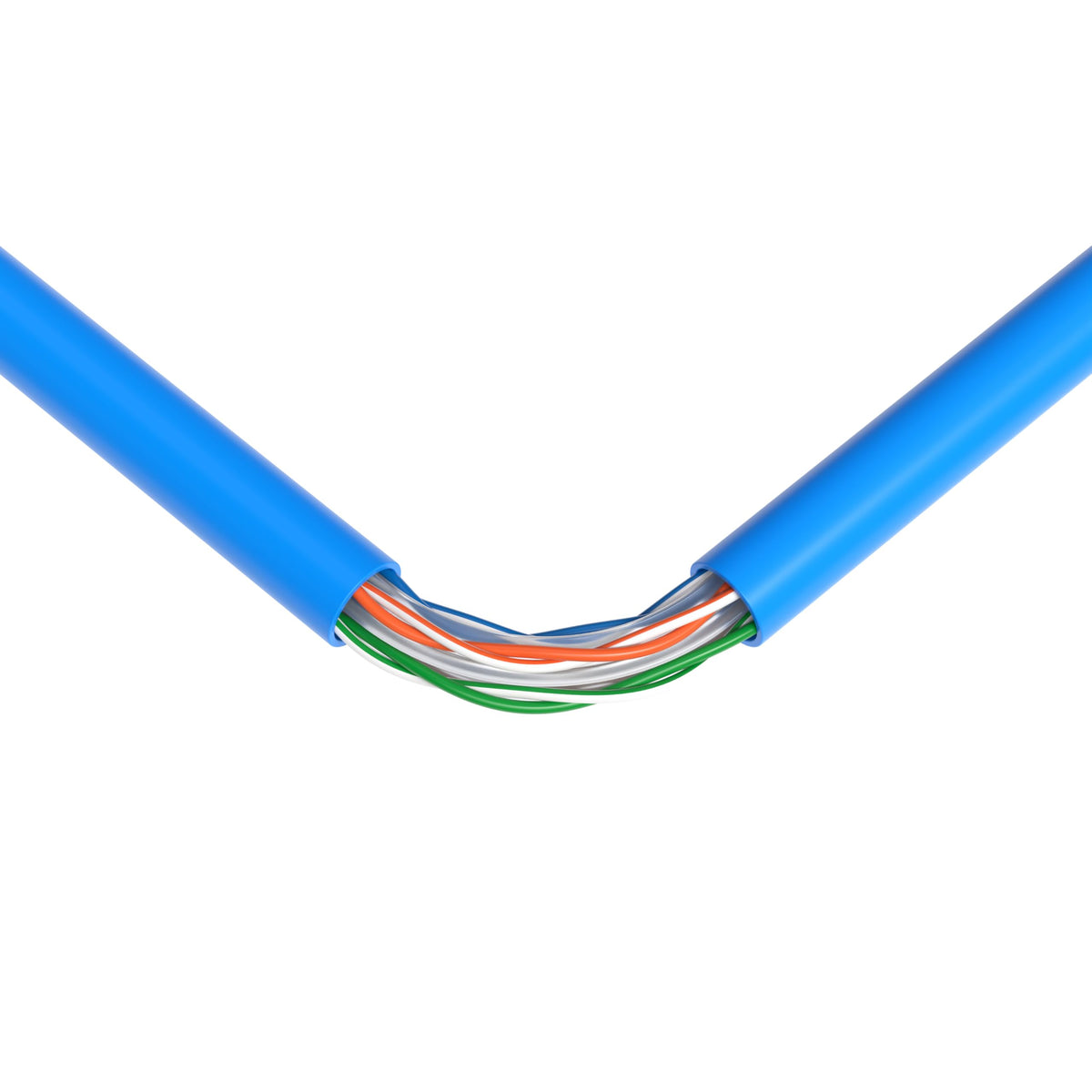 1000ft Plenum CMP CAT6 Solid Cable Blue T73527