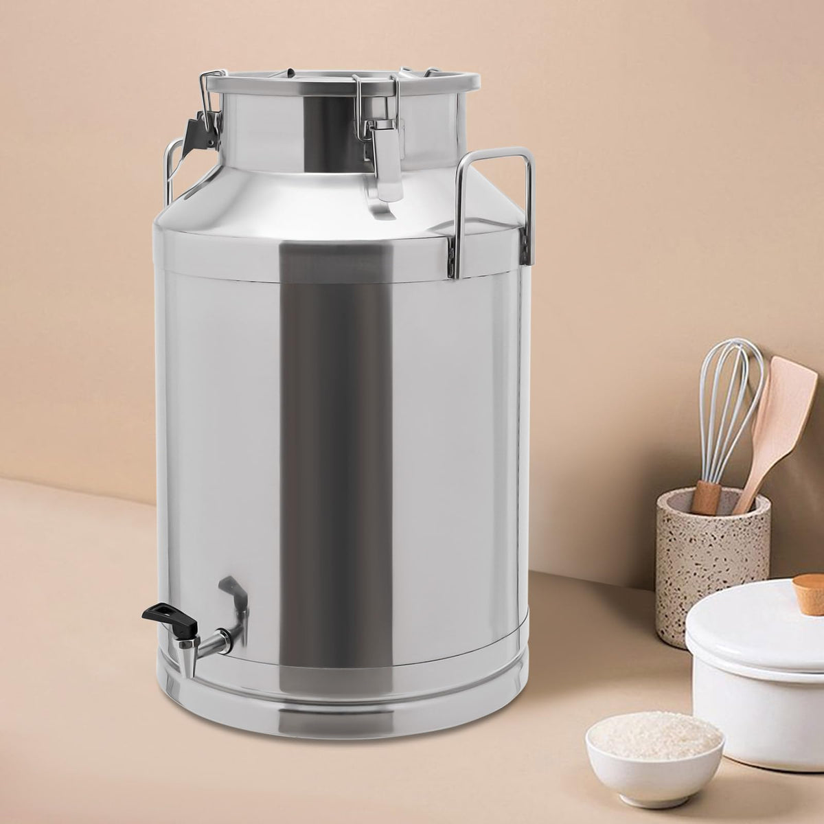60L Stainless Steel Milk Can with Faucet T668554