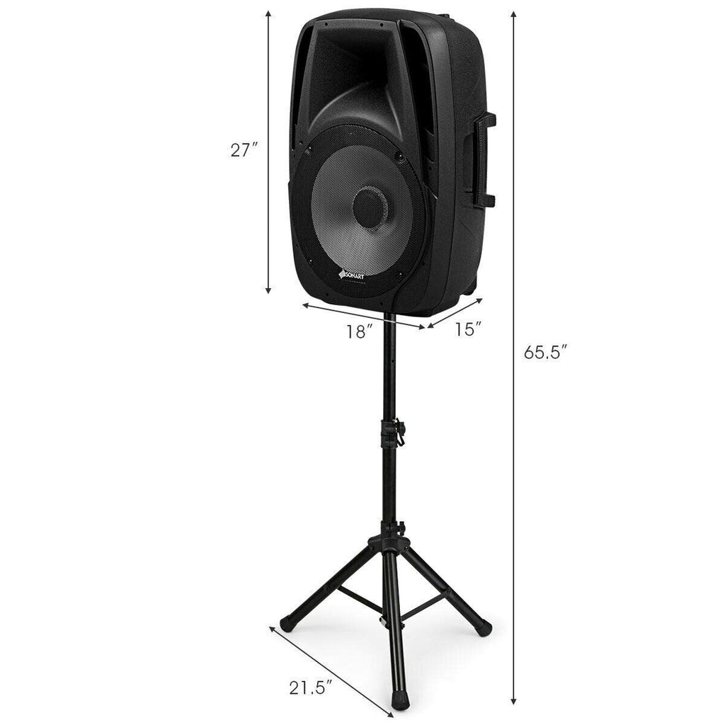 15" 1500W 2-Way Portable PA Speaker System F202358
