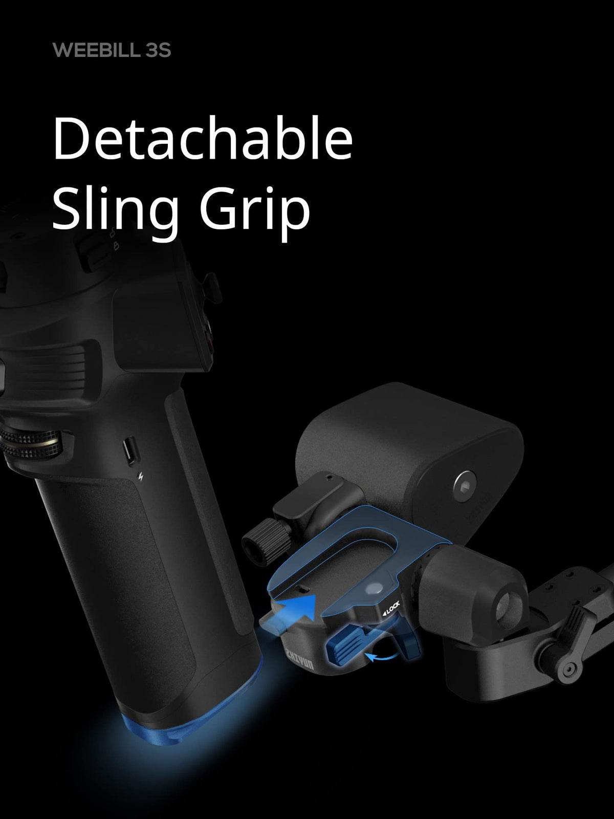 3KG Payload Gimbal Stabilizer with Fill Light J33459