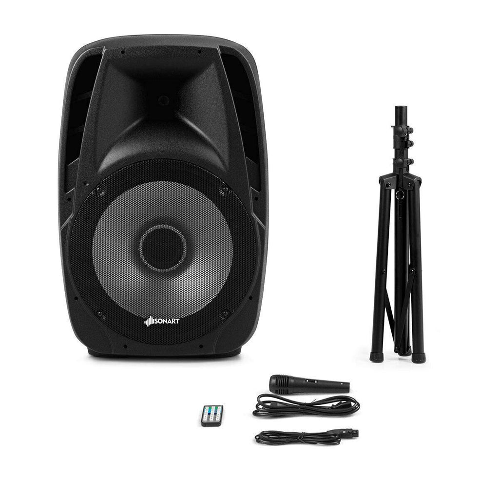 15" 1500W 2-Way Portable PA Speaker System F202358