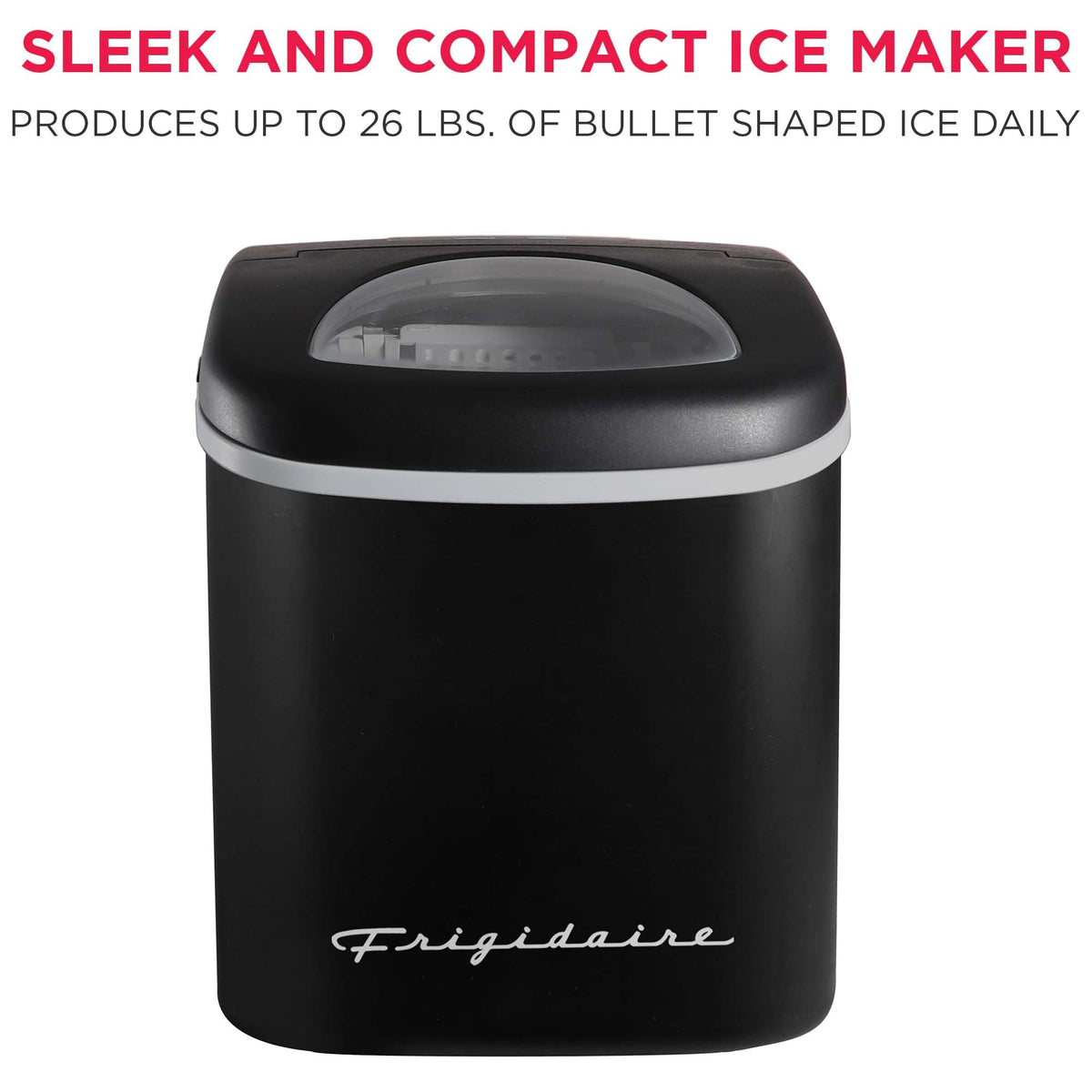 Compact Countertop Ice Maker 26 lb per Day Black K634881