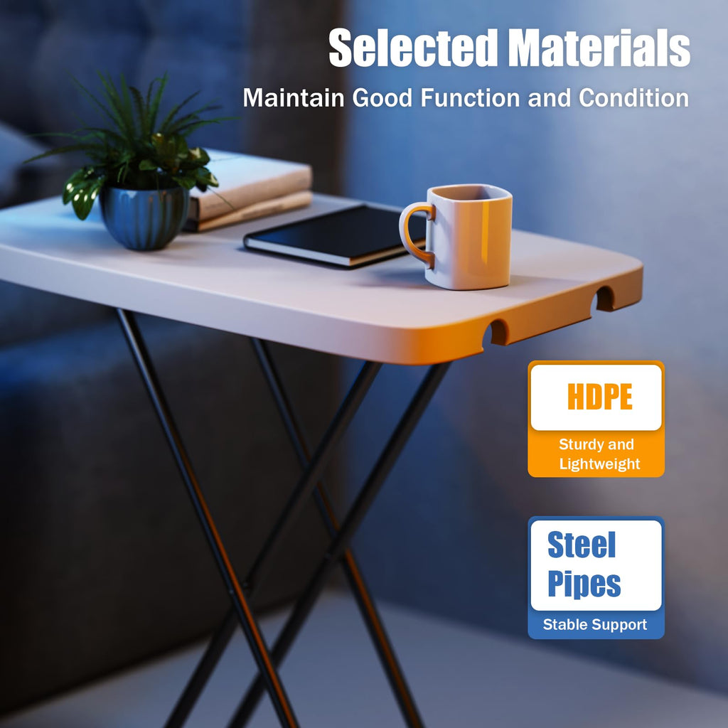 White 30" Folding Table B501742