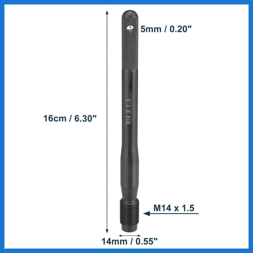 Black Carbon Steel Wheel Hangers Alignment Pin M14x1.5 K171