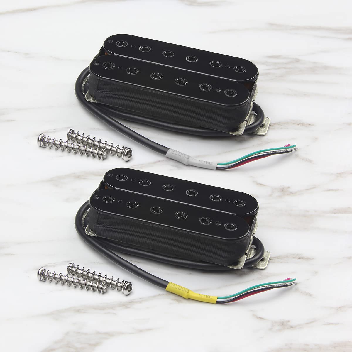 Alnico 5 Electric Guitar Humbucker Pickup Set Black N124