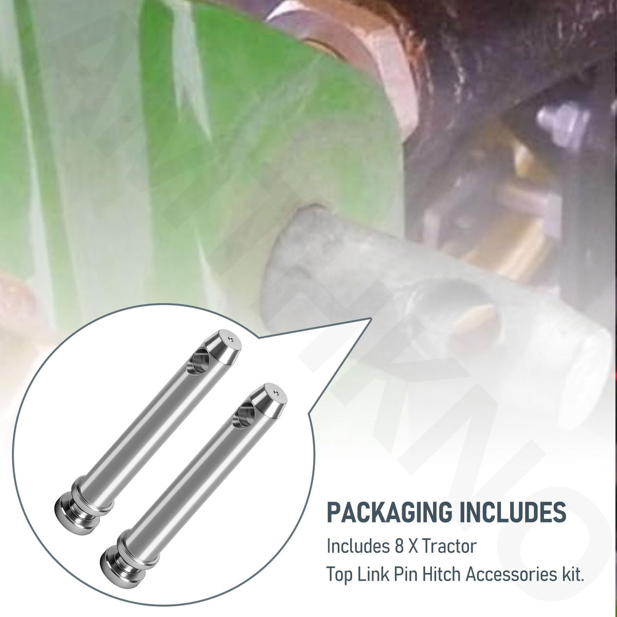 8 Pcs 3/4 in. Hitch Pin Accessories for Category 1 Tractors M222