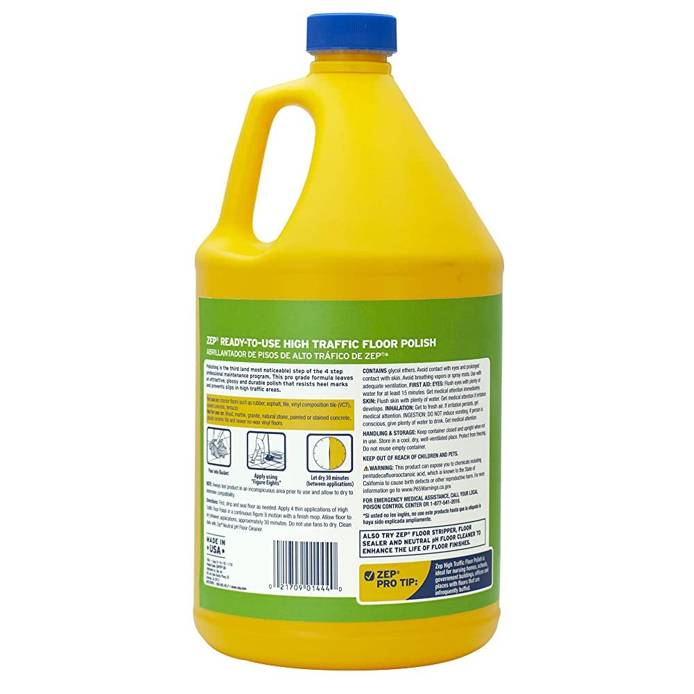 1 Gallon Floor Polish Case of 2 W1678