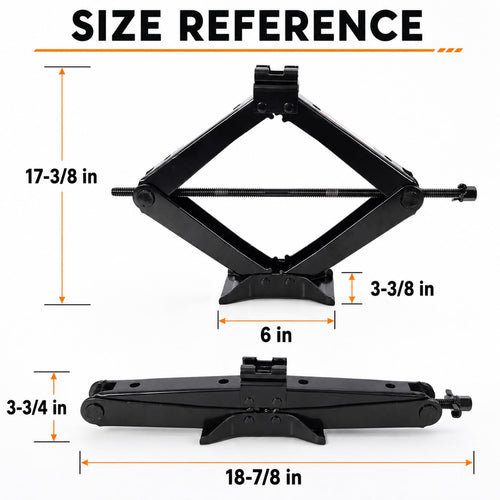 3 Ton Scissor Car Jack Kit with Ratchet Wrench Z25948