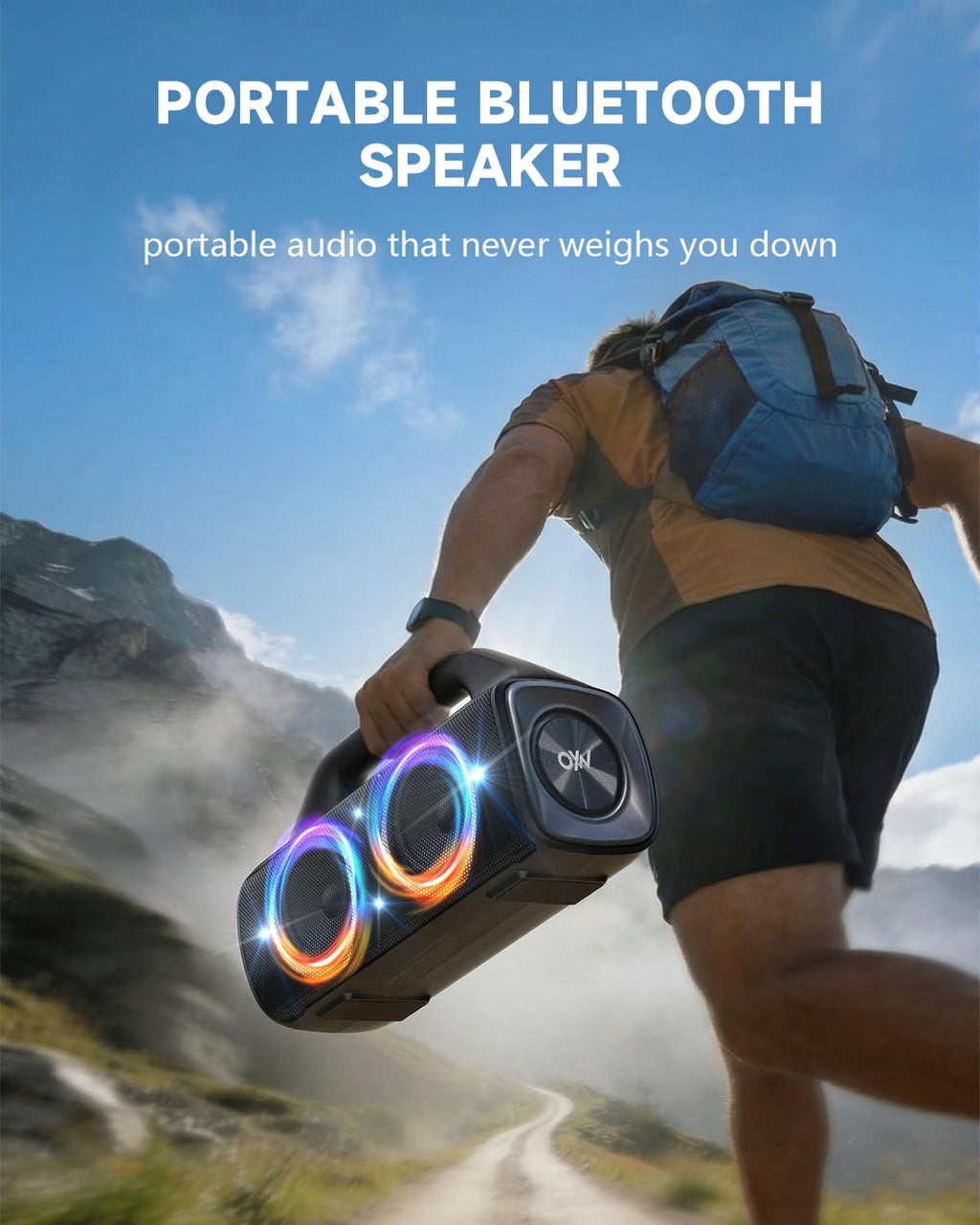 80W IP67 Waterproof Wireless Outdoor Bluetooth Speaker W434