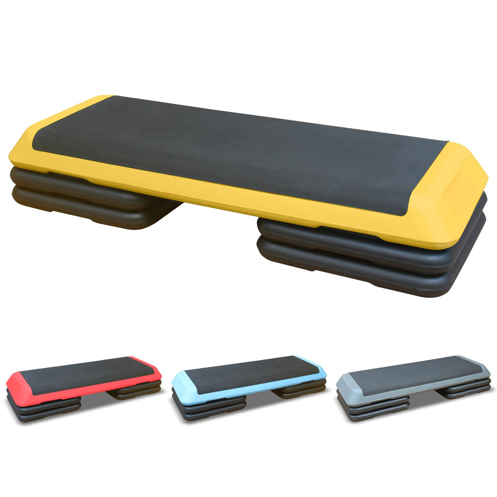 43'' Adjustable Exercise Stepper with 4 Detachable Risers T810881