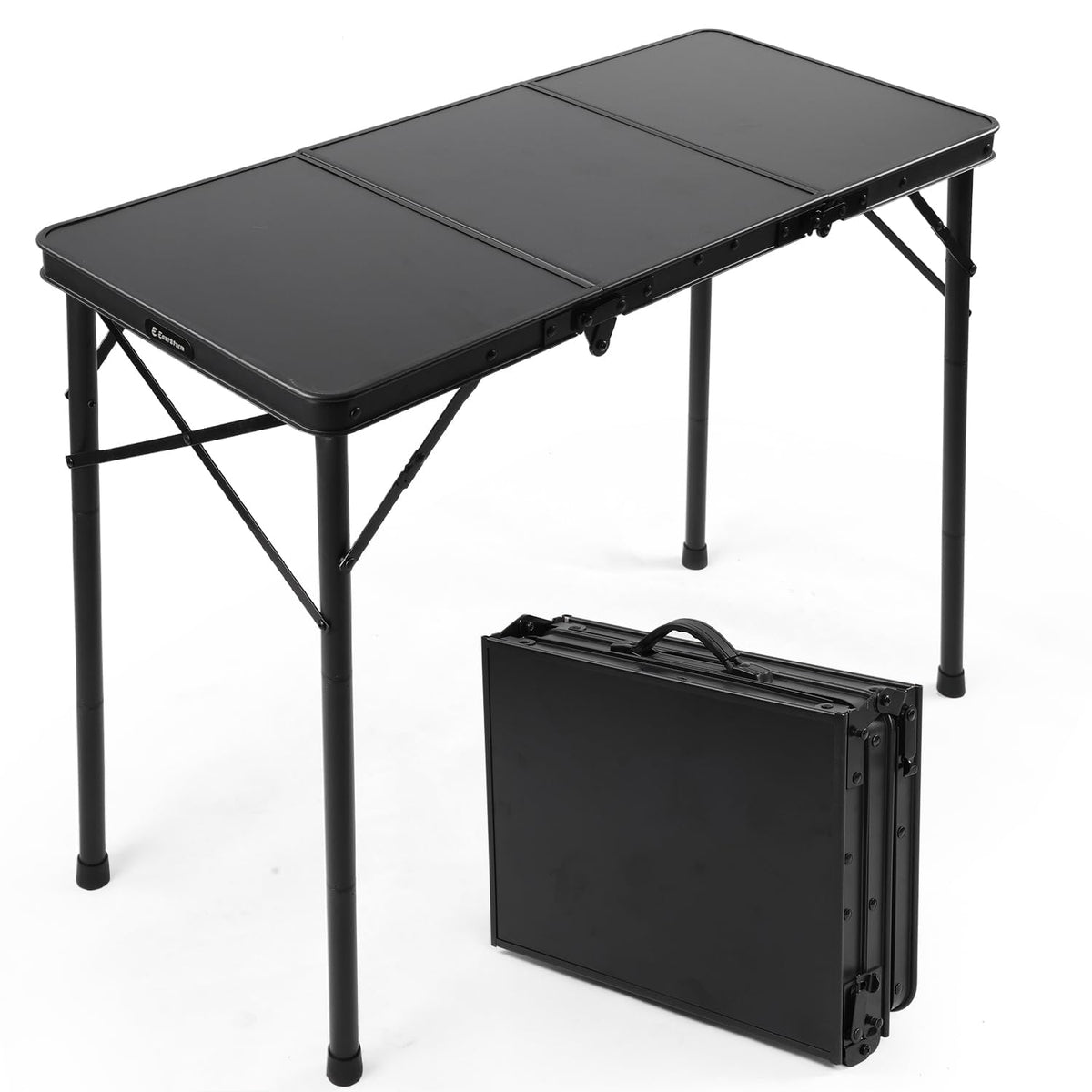 Small Folding Camping Table Black N870528