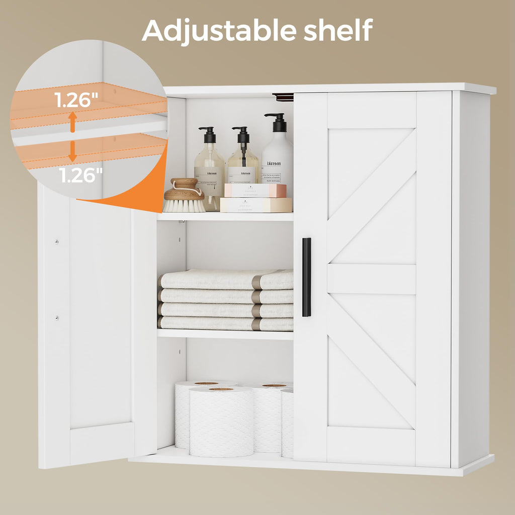 Bathroom Wall Cabinet with Adjustable Shelves C144148