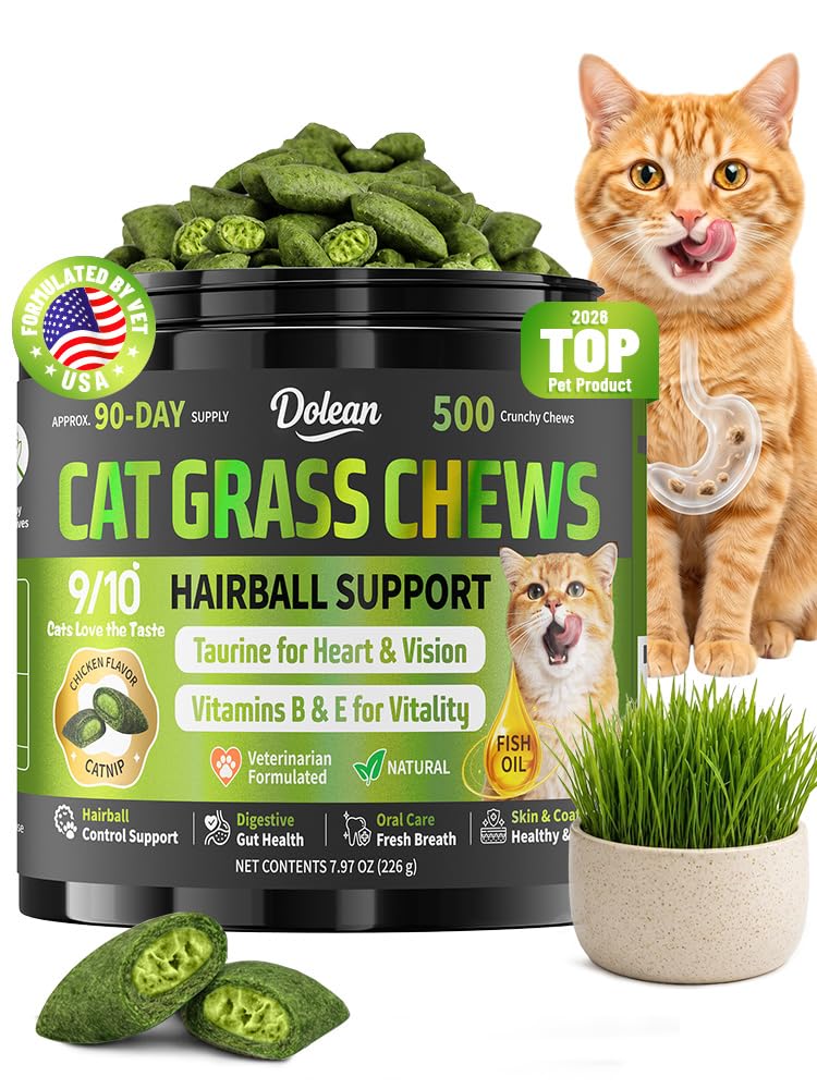 Cat Grass Treats Hairball Treatment for Cats H169