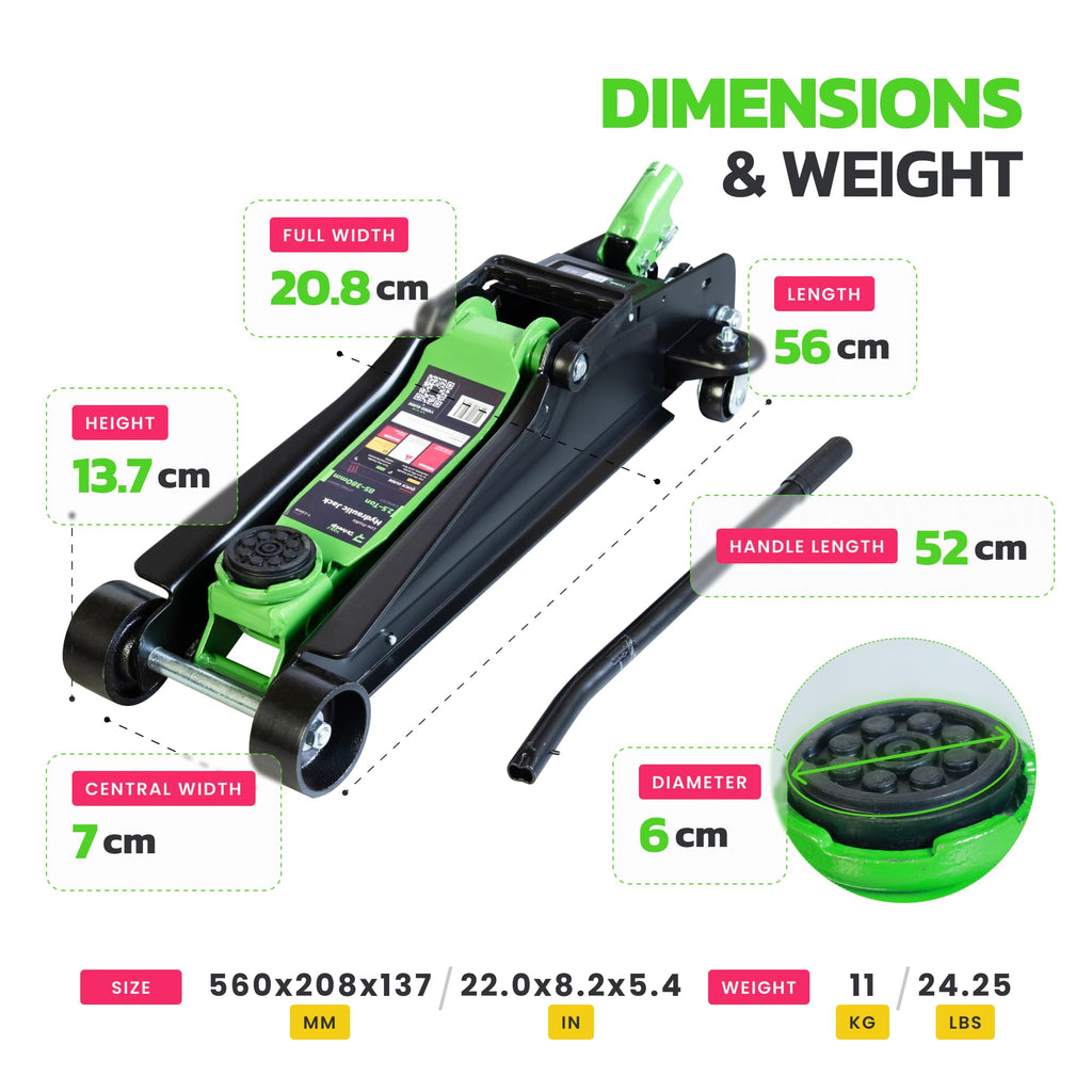2.5 Ton Low Profile Hydraulic Floor Jack Y526
