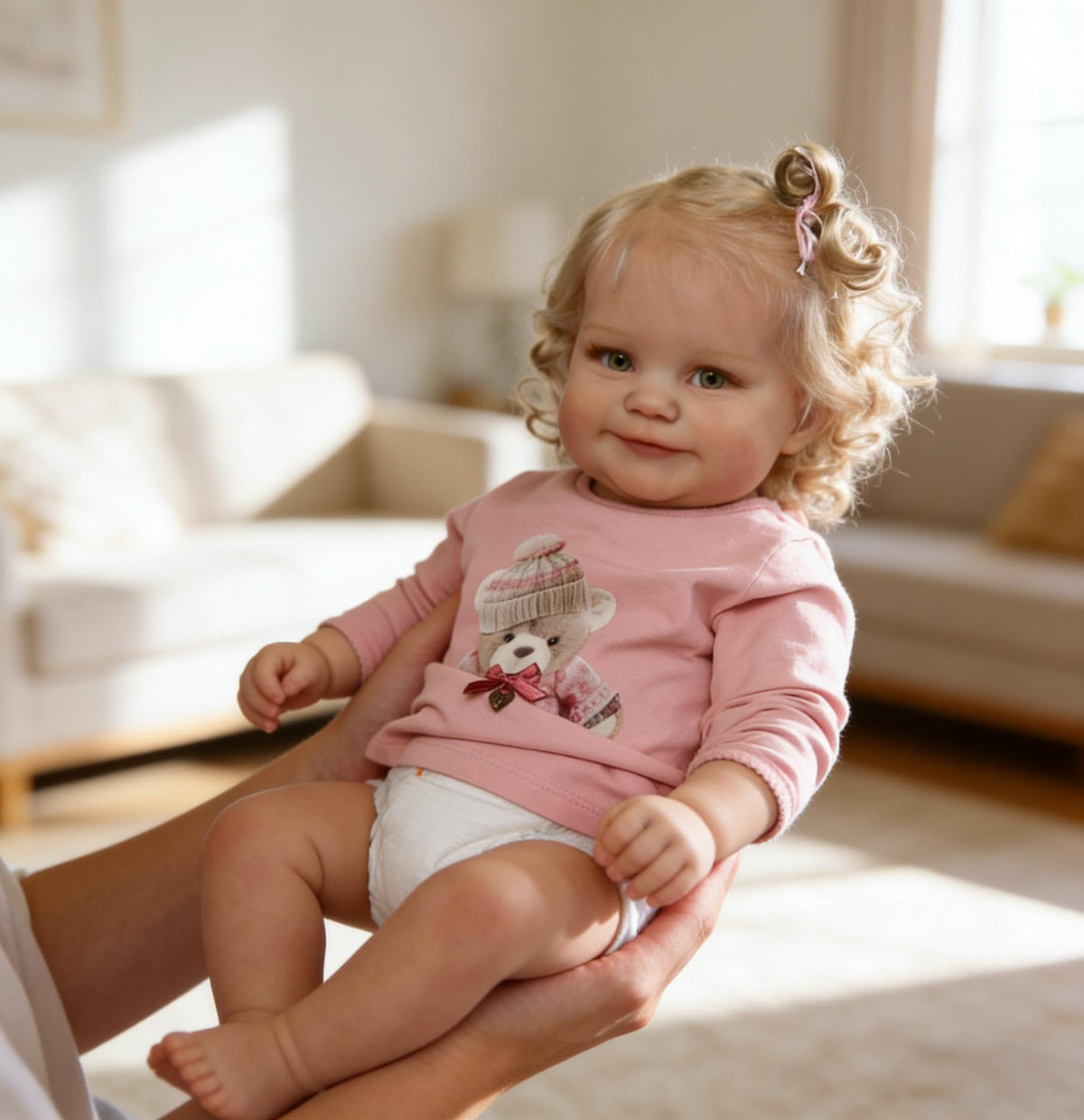 20 Inch Realistic Baby Dolls Girl with Blonde Hair Q16631