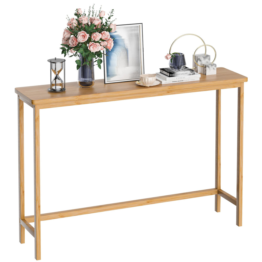 39" Natural Bamboo Console Table Y3009