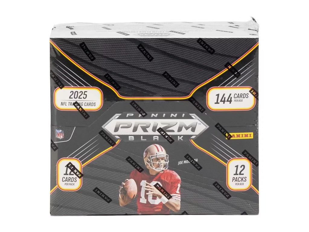 2025 Panini Prizm Black Football Trading Card Box Q82609