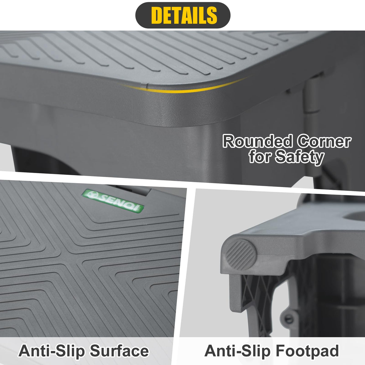 Folding 2-Step Non-Slip Step Stool B160