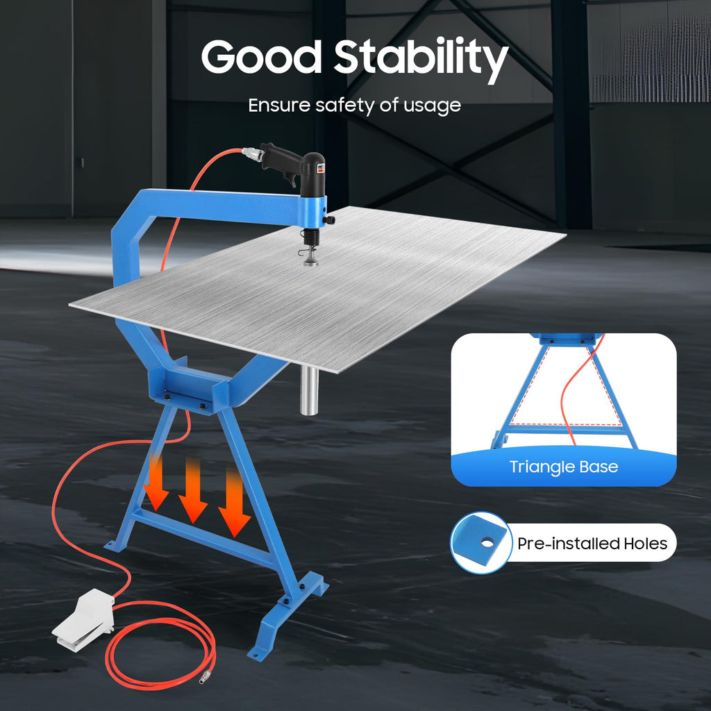 Pneumatic Planishing Hammer Metal Shrinker Stretcher Set Stainless Steel Sheet Metal Shaping Machine G657524