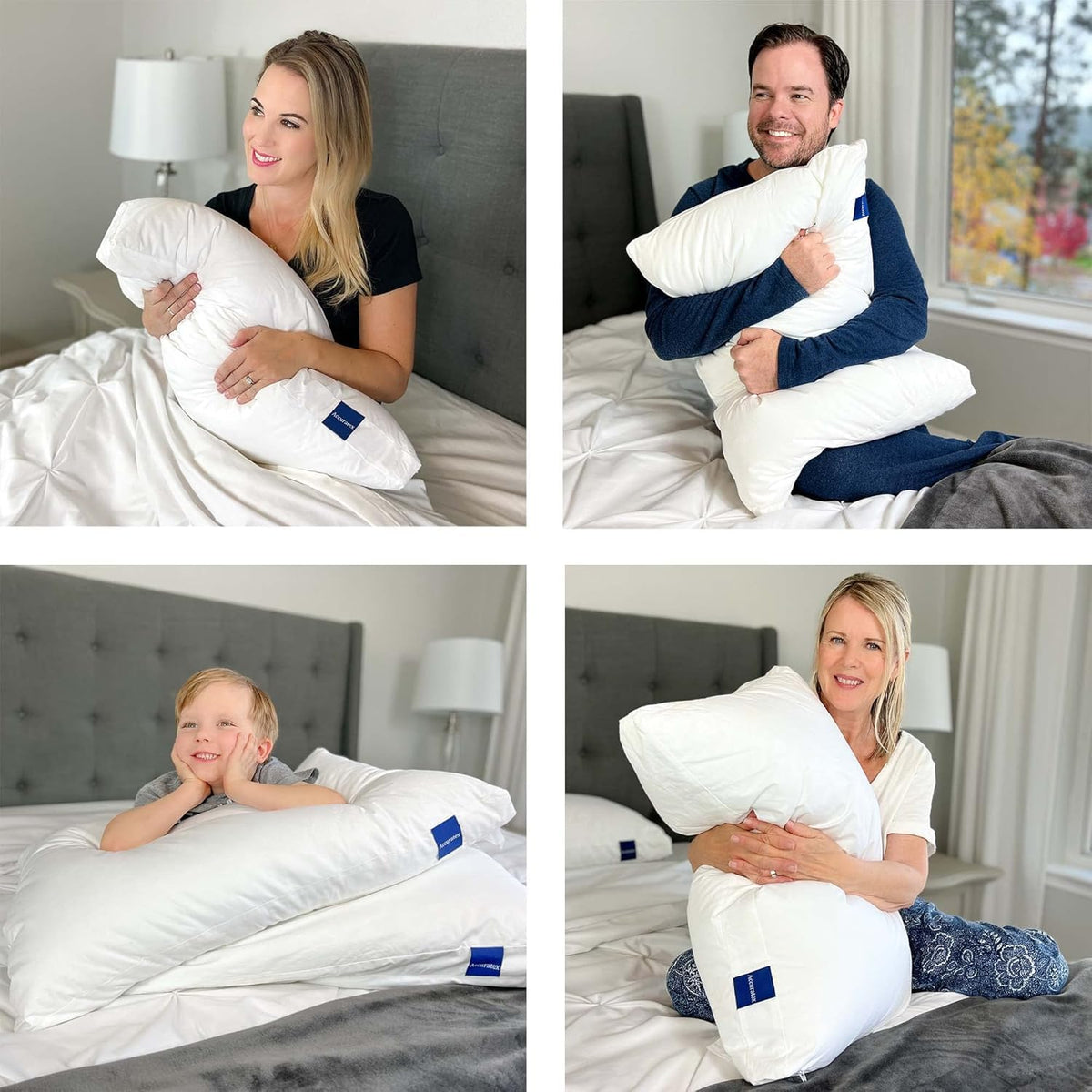 King Size Set of 2 Adjustable Hybrid Pillow X1351