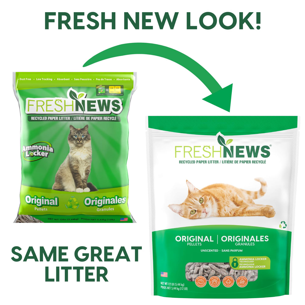 Non-Clumping Paper Cat Litter 25 Pound U3451