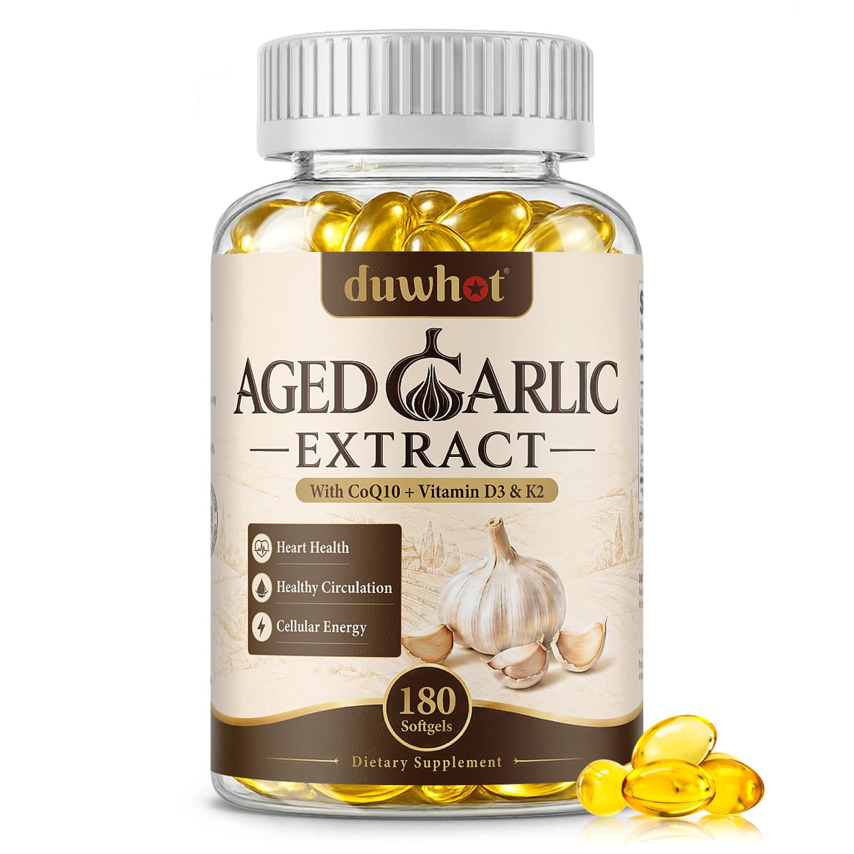 Aged Garlic Extract Capsules, 180 Softgels C21821