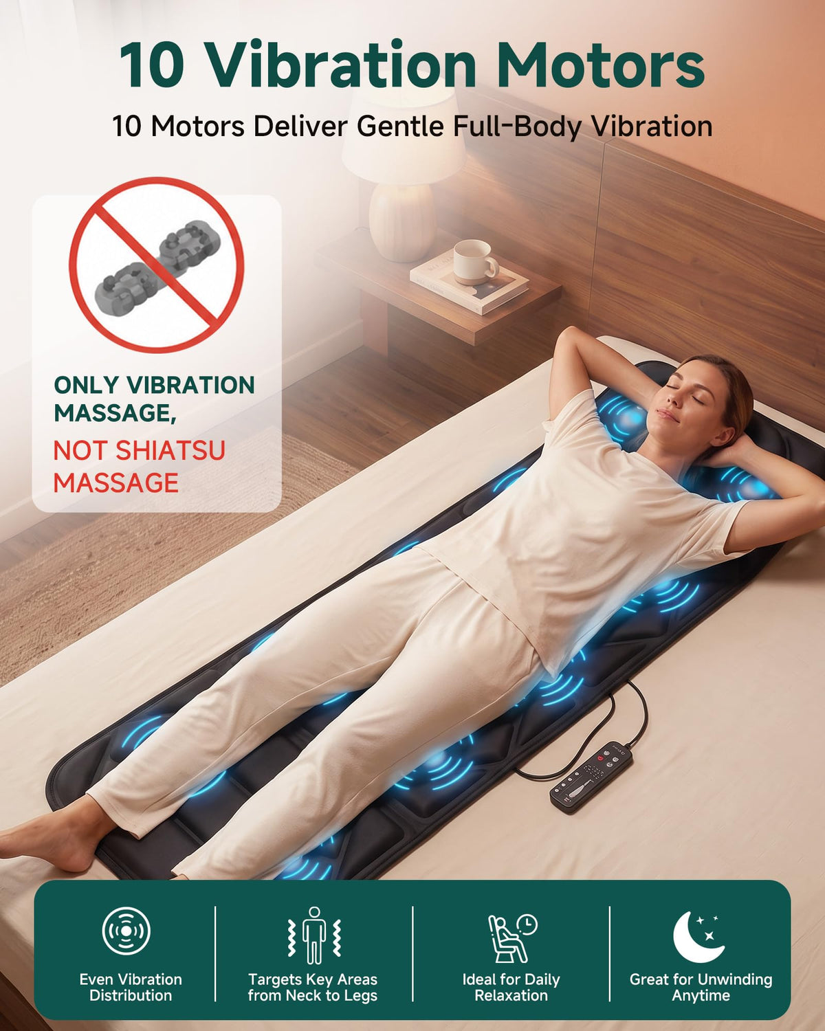 Full Body Massage Mat with Heat U53673