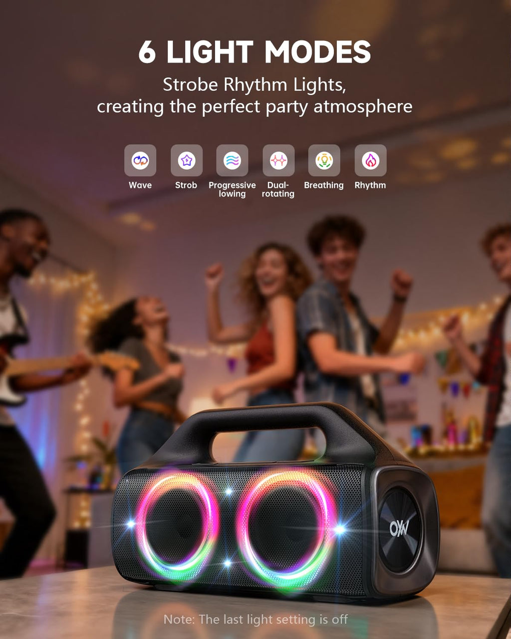 80W IP67 Waterproof Wireless Outdoor Bluetooth Speaker W434