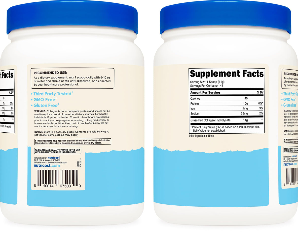 Collagen Peptides Powder 1LB C33674