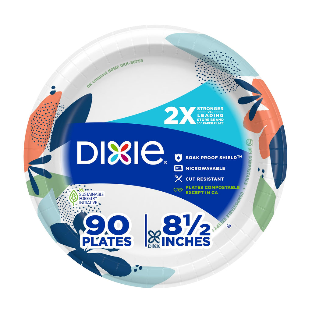 8.5 Inch 90 Count Disposable Paper Plates Z366920