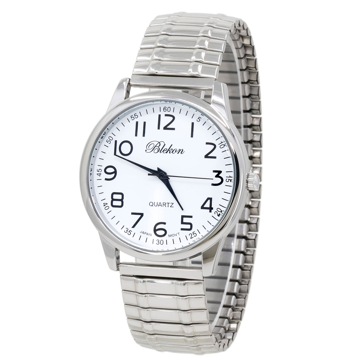 Large Face Easy to Read 40mm Japanese Quartz Stretch Band Watch N787