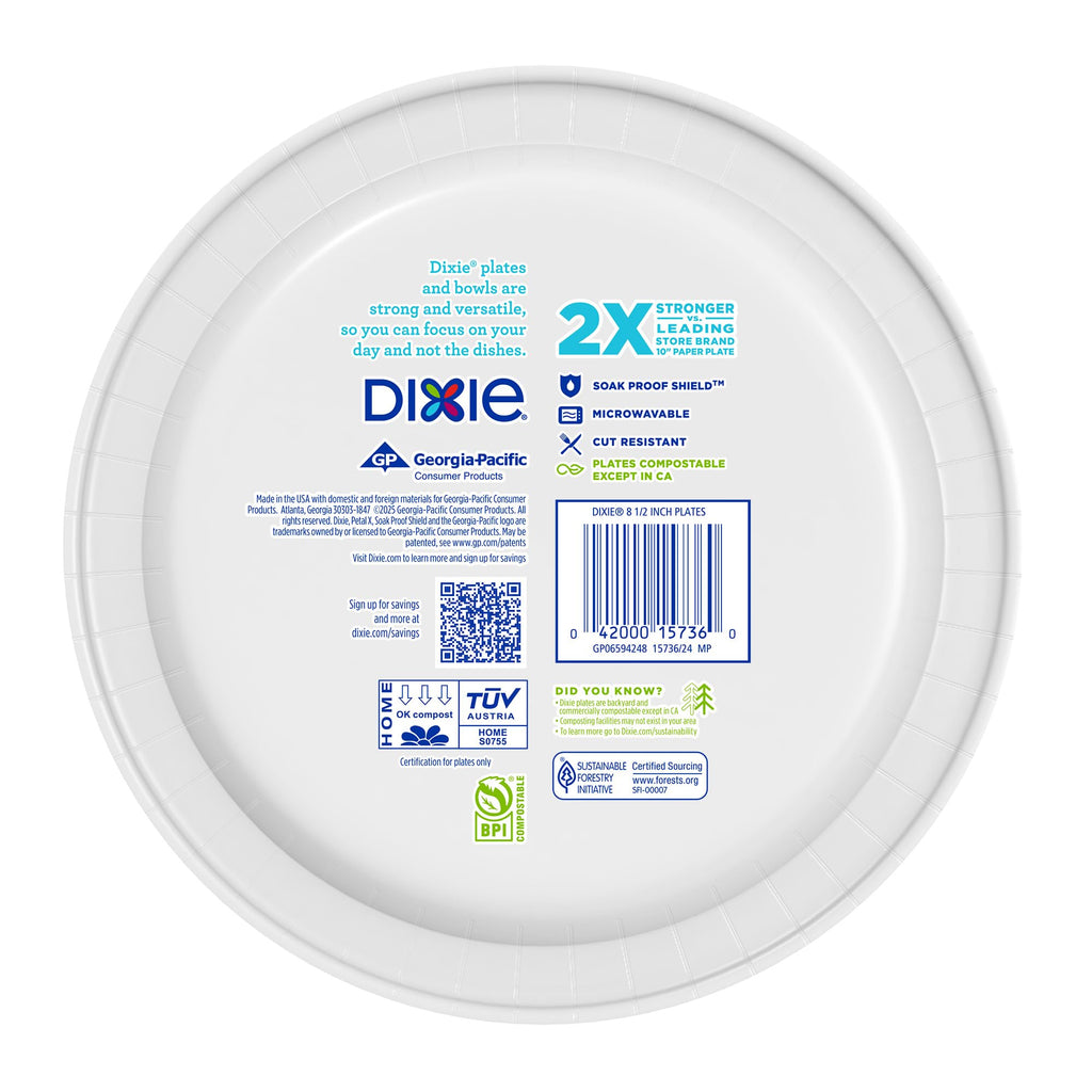 8.5 Inch 90 Count Disposable Paper Plates Z366920