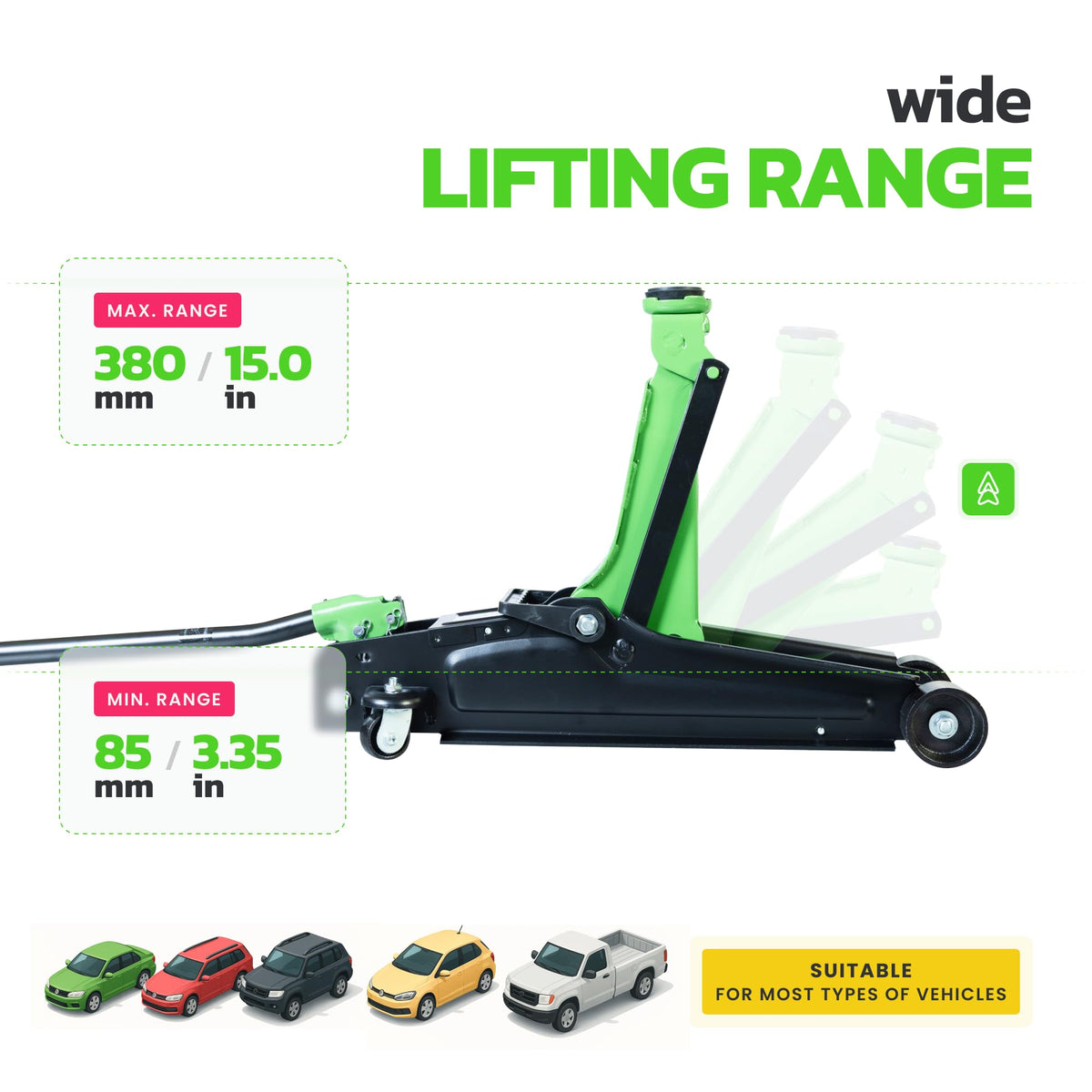 2.5 Ton Low Profile Hydraulic Floor Jack Y526