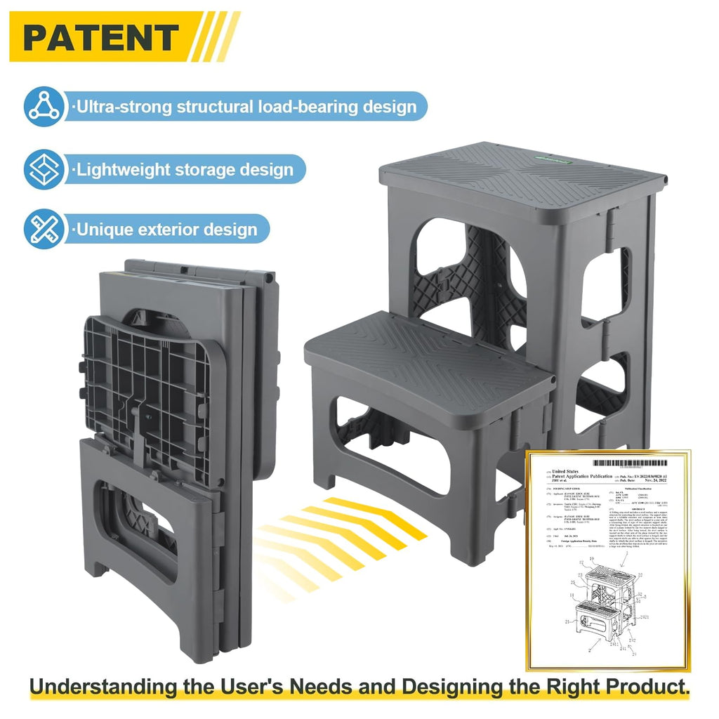 Folding 2-Step Non-Slip Step Stool B160