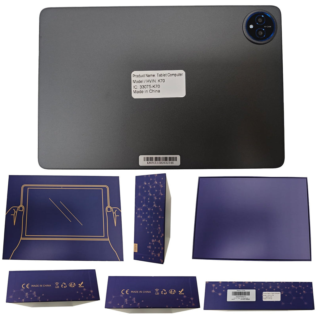 10 Inch Android 15 Tablet with Keyboard J6653