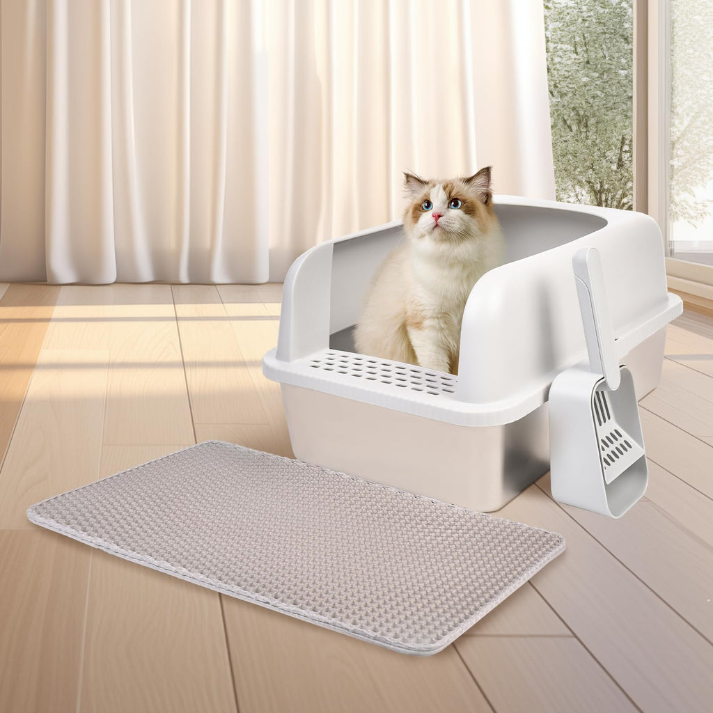 Stainless Steel Cat Litter Box with Lid M796